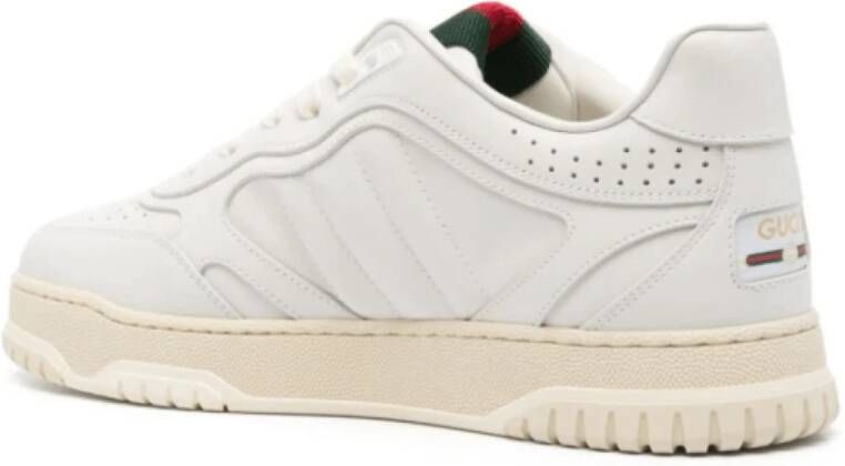 Gucci Multikleur Leren Sneakers Paneelontwerp White Heren