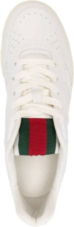 Gucci Multikleur Leren Sneakers Paneelontwerp White Heren