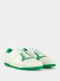 Gucci Off-White Groen Leren Sneakers White Heren - Thumbnail 3