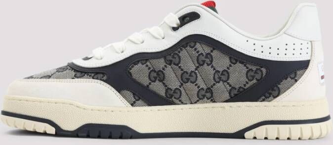 Gucci Re-Web Sneakers in Blauw en Wit Multicolor Heren