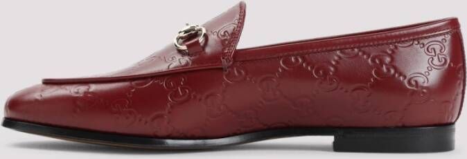 Gucci Rode Jordaan Loafer Schoenen Red Dames