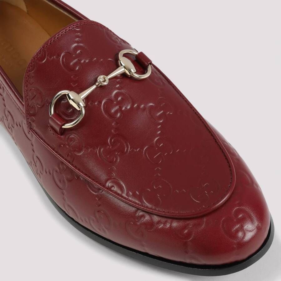 Gucci Rode Jordaan Loafer Schoenen Red Dames