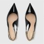 Gucci Signoria Slingbacks met Kettingdetail Black Dames - Thumbnail 3