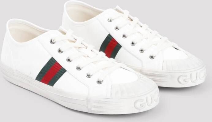 Gucci Sneakers in Grege Kleur Gray Heren