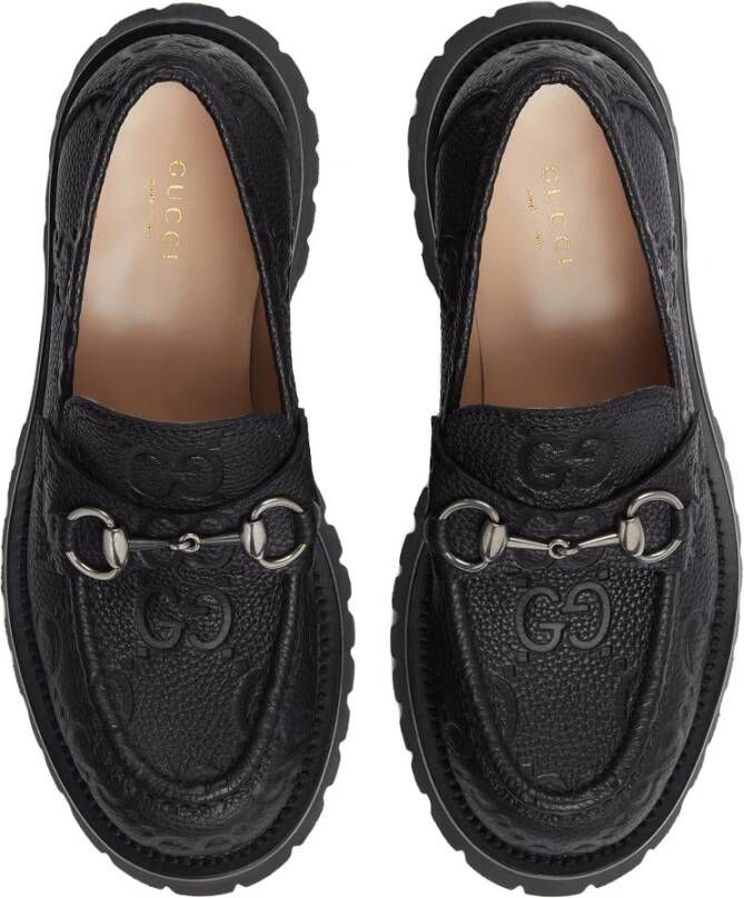 Gucci Stijlvolle Loafers voor Mannen Black Dames