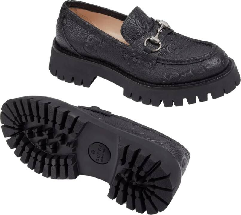 Gucci Stijlvolle Loafers voor Mannen Black Dames