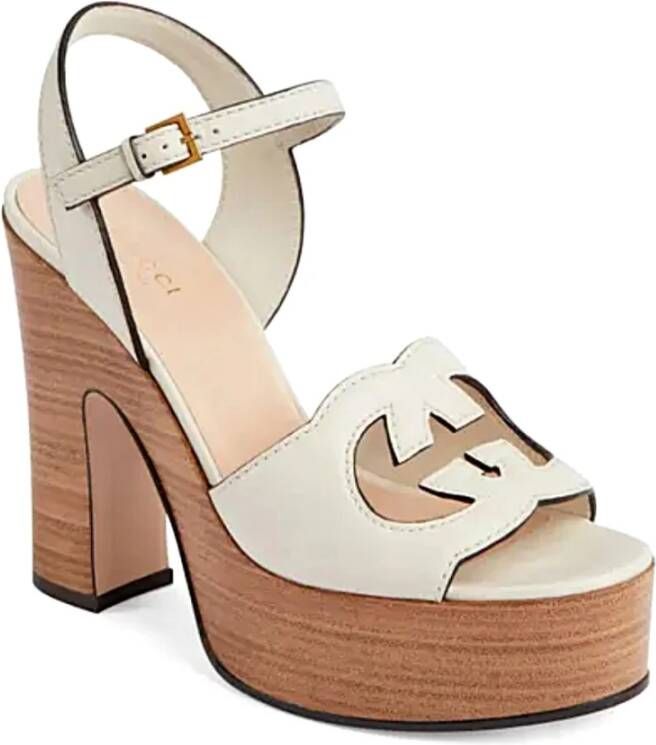 Gucci Stijlvolle Sandalen voor Zomeroutfits White Dames