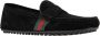 Gucci Suede Slip-On Loafers Black Heren - Thumbnail 2