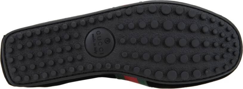 Gucci Suede Slip-On Loafers Black Heren