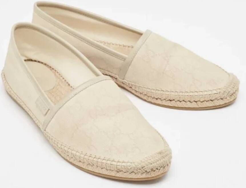 Gucci Vintage Pre-owned Canvas espadrilles Gray Dames