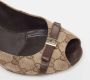 Gucci Vintage Pre-owned Canvas heels Brown Dames - Thumbnail 7