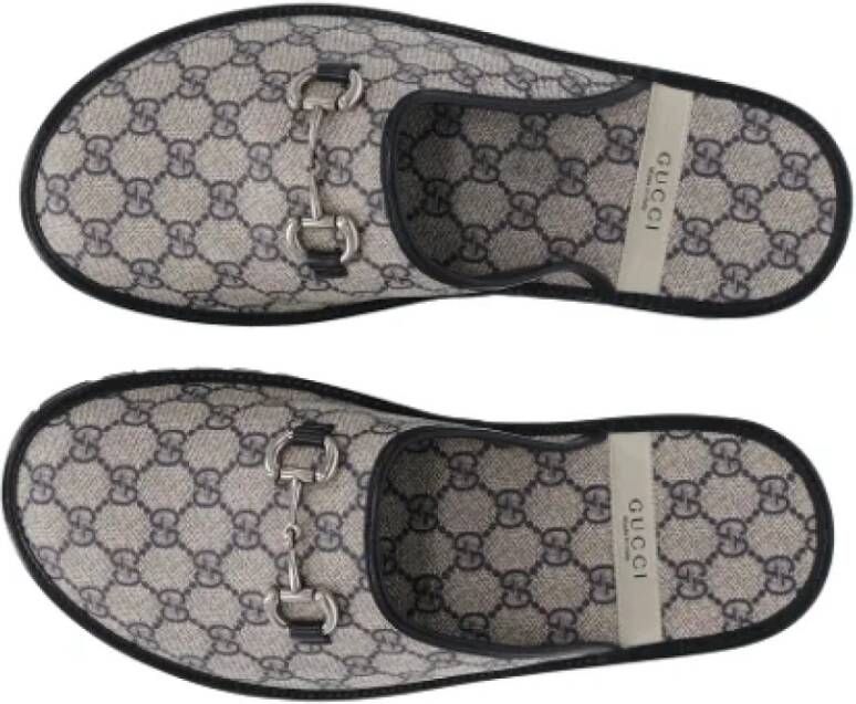 Gucci Vintage Pre-owned Canvas mules Gray Heren