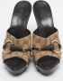 Gucci Vintage Pre-owned Canvas sandals Beige Dames - Thumbnail 3