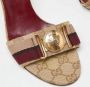 Gucci Vintage Pre-owned Canvas sandals Brown Dames - Thumbnail 7