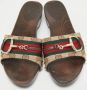 Gucci Vintage Pre-owned Canvas sandals Brown Dames - Thumbnail 3