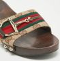 Gucci Vintage Pre-owned Canvas sandals Brown Dames - Thumbnail 8