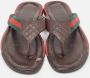 Gucci Vintage Pre-owned Canvas sandals Brown Heren - Thumbnail 3