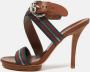 Gucci Vintage Pre-owned Canvas sandals Green Dames - Thumbnail 2