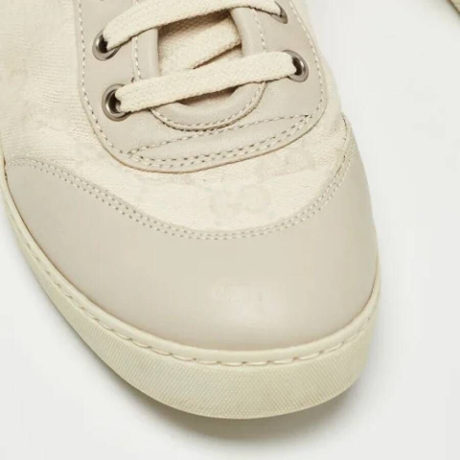 Gucci Vintage Pre-owned Canvas sneakers Beige Dames