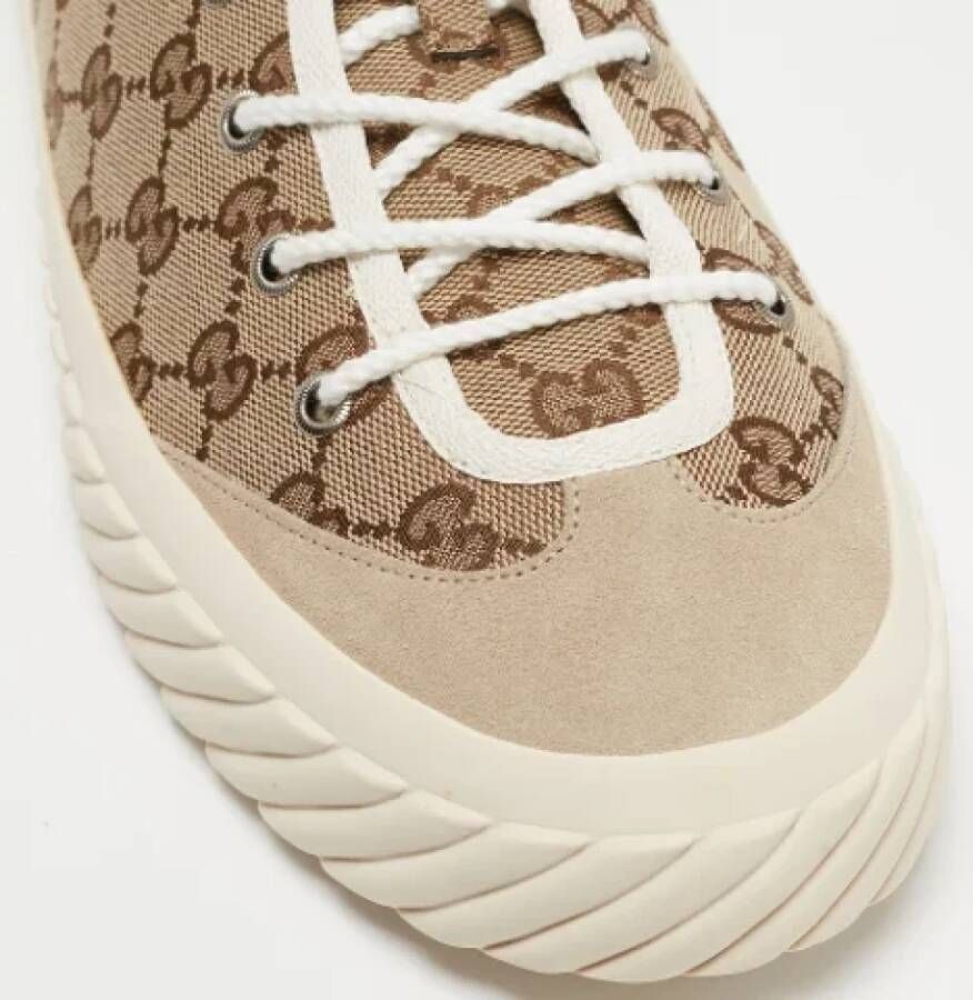 Gucci Vintage Pre-owned Canvas sneakers Beige Heren