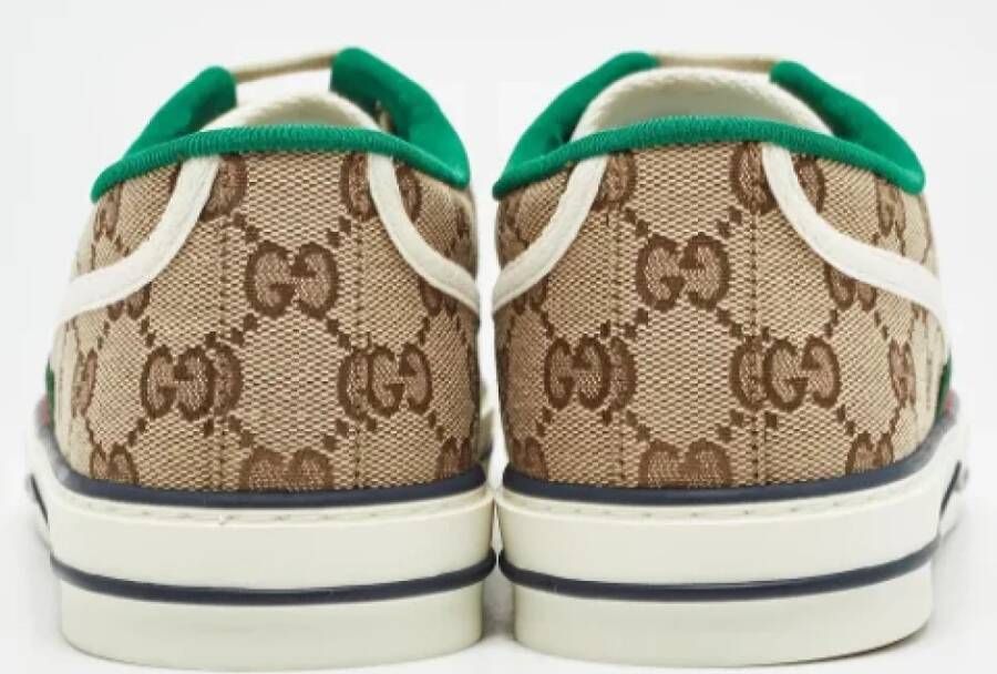 Gucci Vintage Pre-owned Canvas sneakers Beige Heren