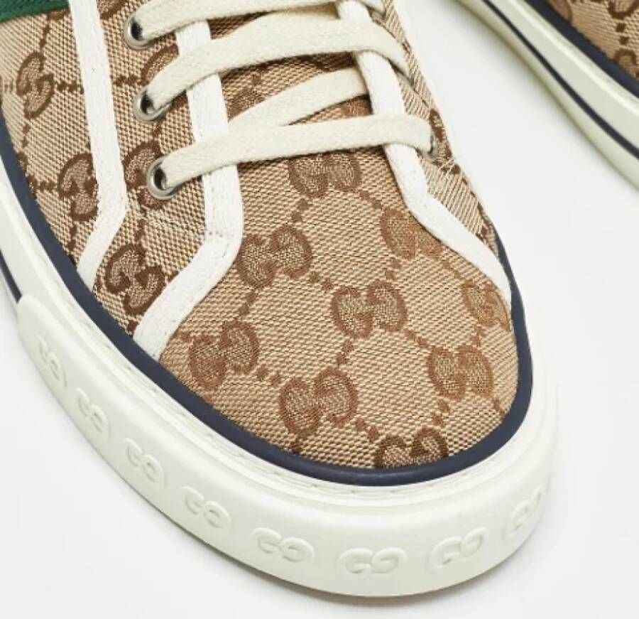 Gucci Vintage Pre-owned Canvas sneakers Beige Heren