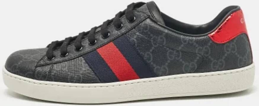 Gucci Vintage Pre-owned Canvas sneakers Black Heren