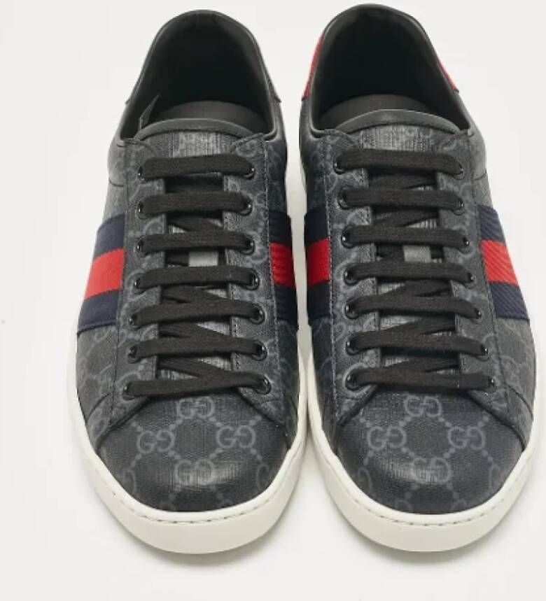 Gucci Vintage Pre-owned Canvas sneakers Black Heren