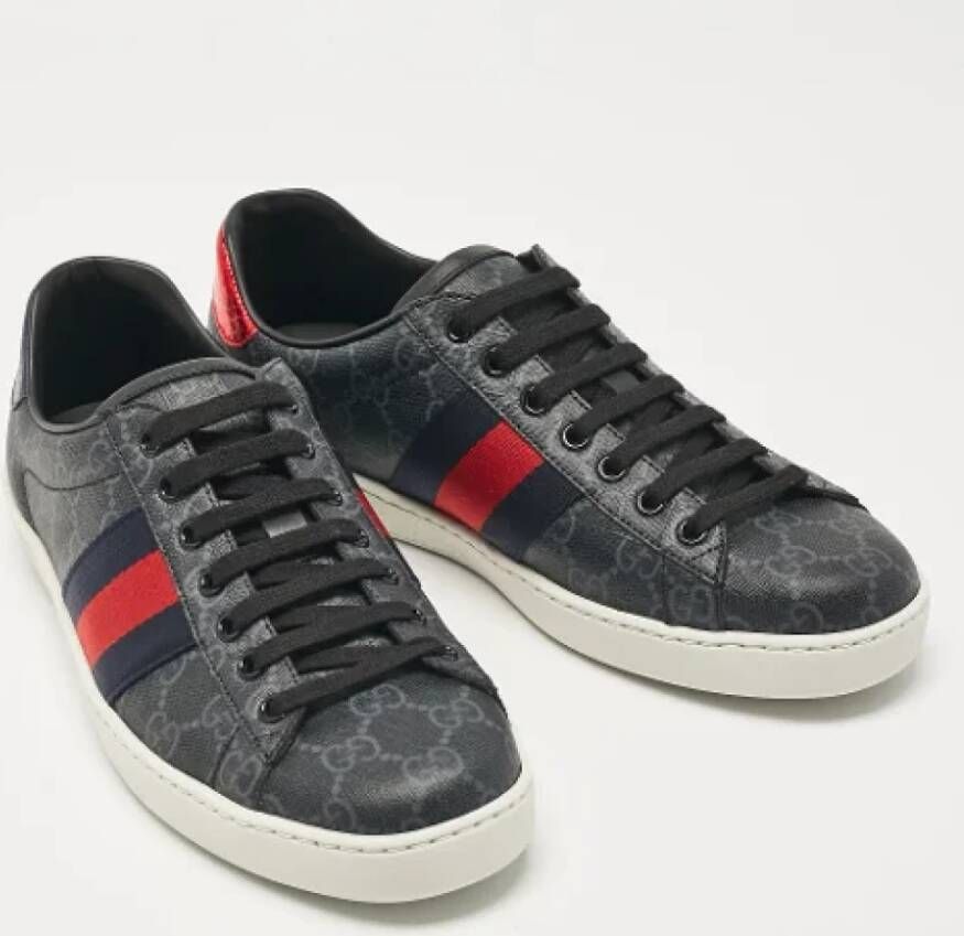 Gucci Vintage Pre-owned Canvas sneakers Black Heren