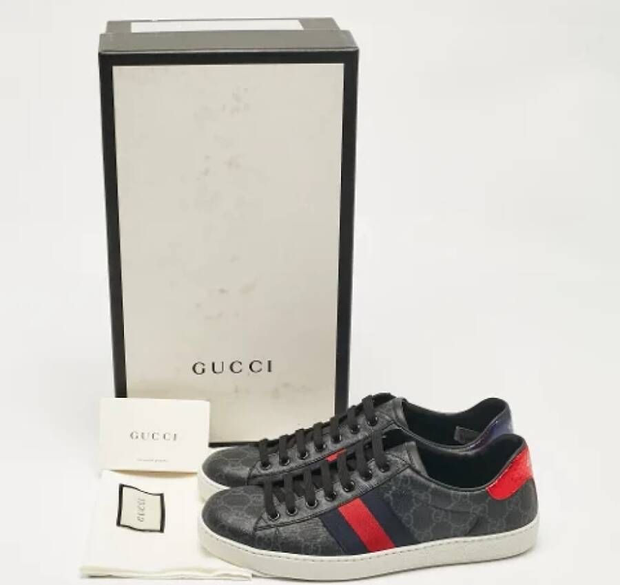 Gucci Vintage Pre-owned Canvas sneakers Black Heren