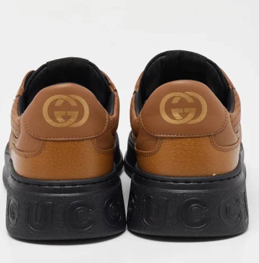 Gucci Vintage Pre-owned Canvas sneakers Brown Heren