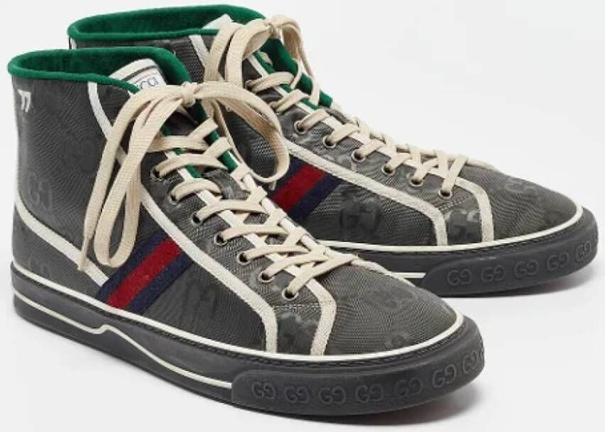 Gucci Vintage Pre-owned Canvas sneakers Gray Heren