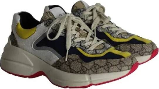 Gucci Vintage Pre-owned Canvas sneakers Multicolor Dames