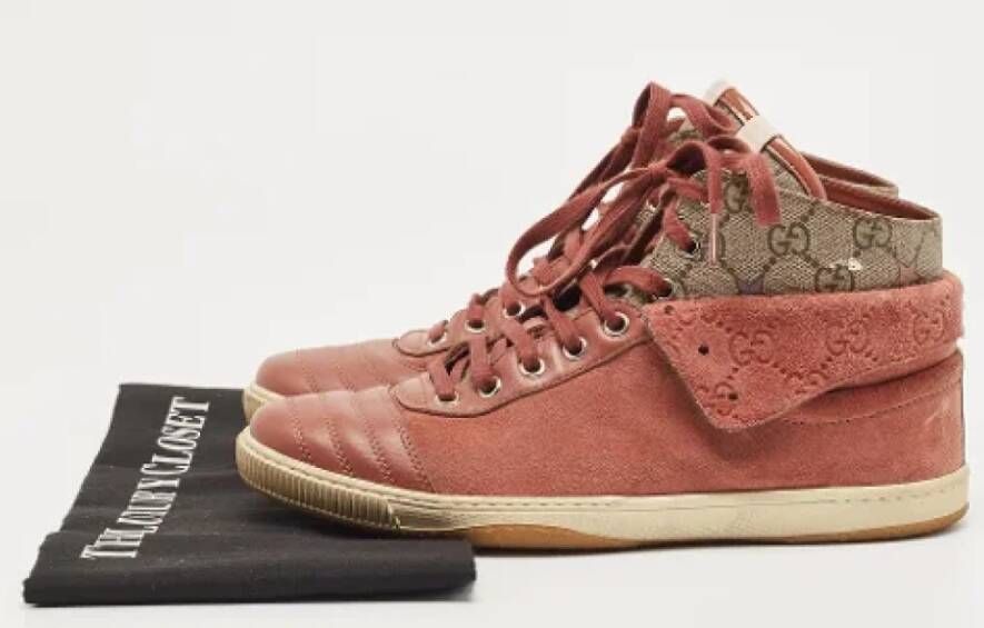 Gucci Vintage Pre-owned Canvas sneakers Pink Dames