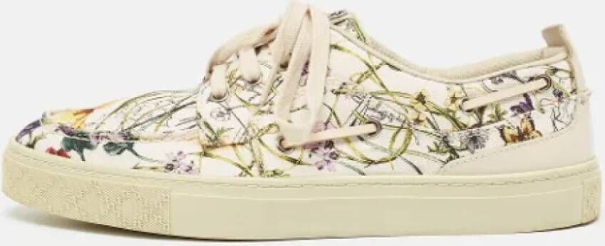 Gucci Vintage Pre-owned Canvas sneakers White Heren