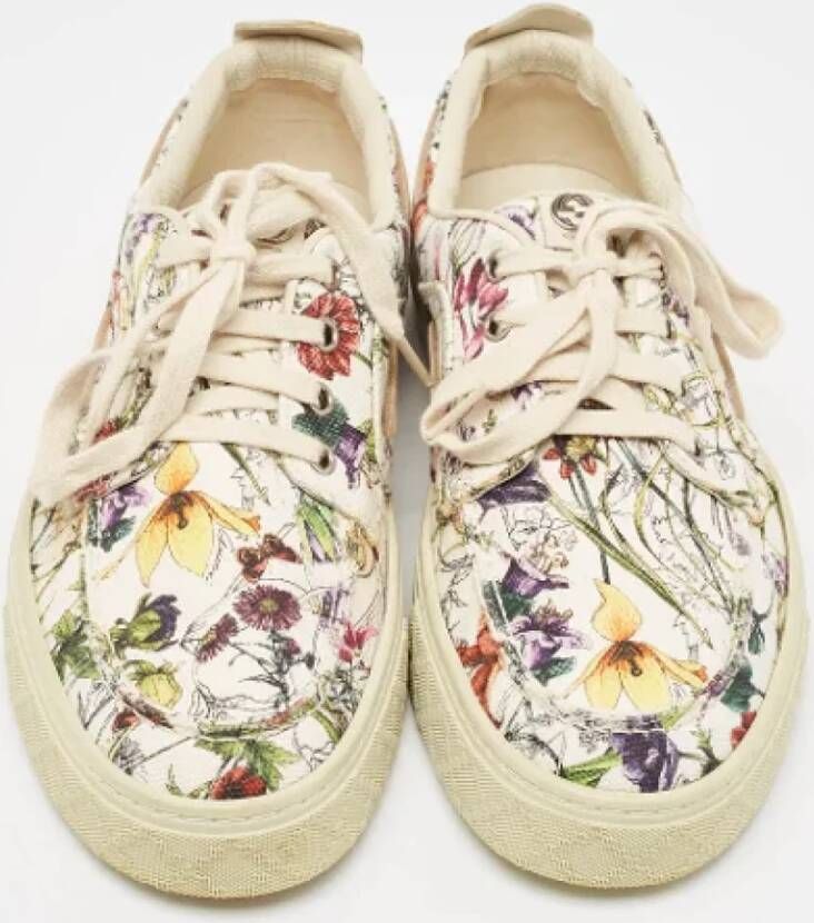 Gucci Vintage Pre-owned Canvas sneakers White Heren