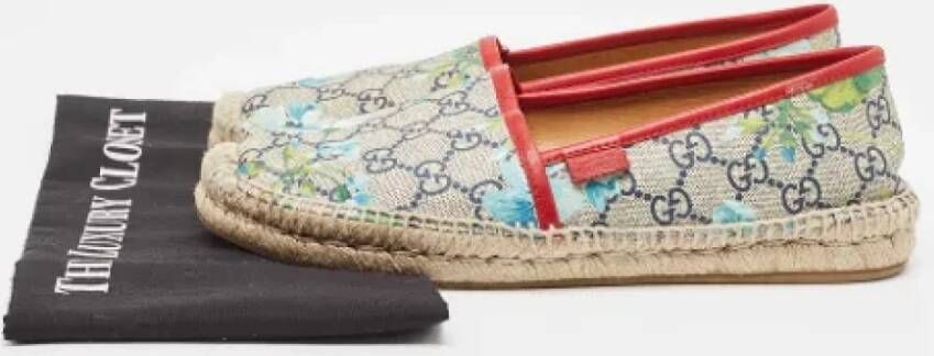 Gucci Vintage Pre-owned Coated canvas espadrilles Multicolor Dames