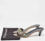 Gucci Vintage Pre-owned Coated canvas sandals Brown Dames - Thumbnail 8