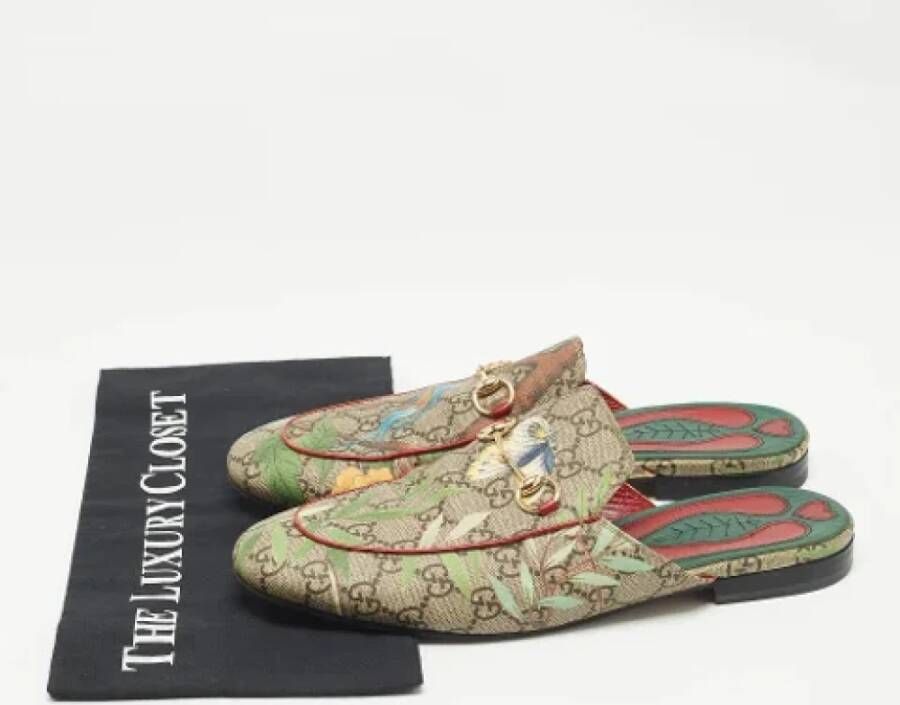 Gucci Vintage Pre-owned Coated canvas sandals Multicolor Dames