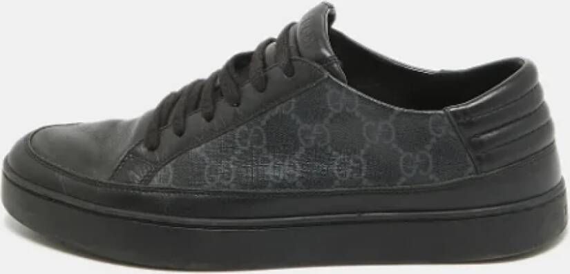 Gucci Vintage Pre-owned Coated canvas sneakers Black Heren