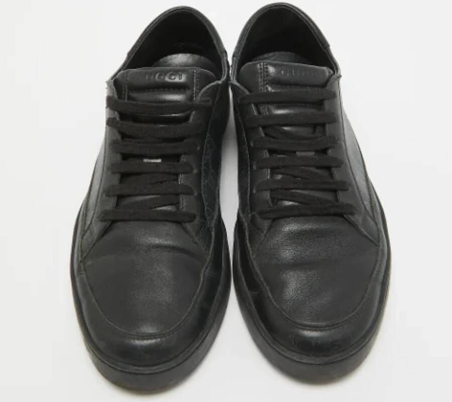 Gucci Vintage Pre-owned Coated canvas sneakers Black Heren