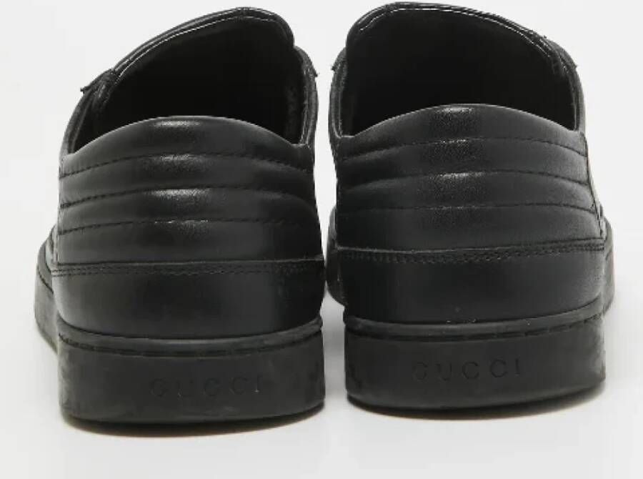 Gucci Vintage Pre-owned Coated canvas sneakers Black Heren