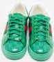 Gucci Vintage Pre-owned Coated canvas sneakers Green Heren - Thumbnail 2