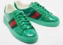 Gucci Vintage Pre-owned Coated canvas sneakers Green Heren - Thumbnail 3