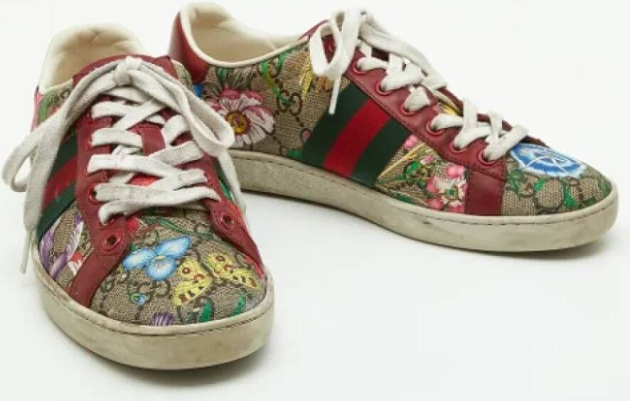 Gucci Vintage Pre-owned Coated canvas sneakers Multicolor Dames