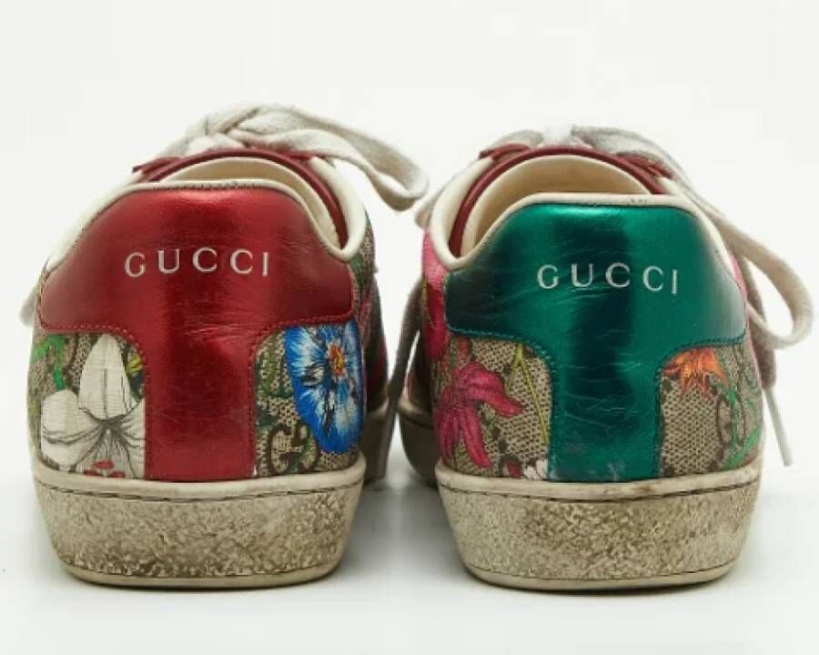 Gucci Vintage Pre-owned Coated canvas sneakers Multicolor Dames