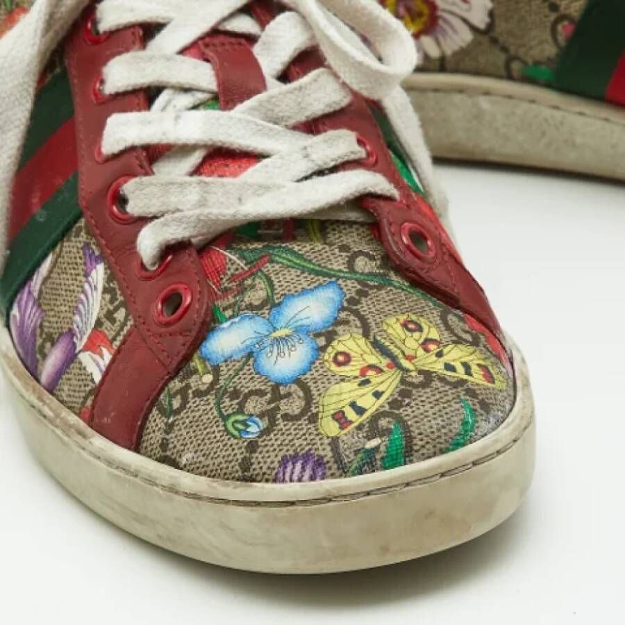 Gucci Vintage Pre-owned Coated canvas sneakers Multicolor Dames