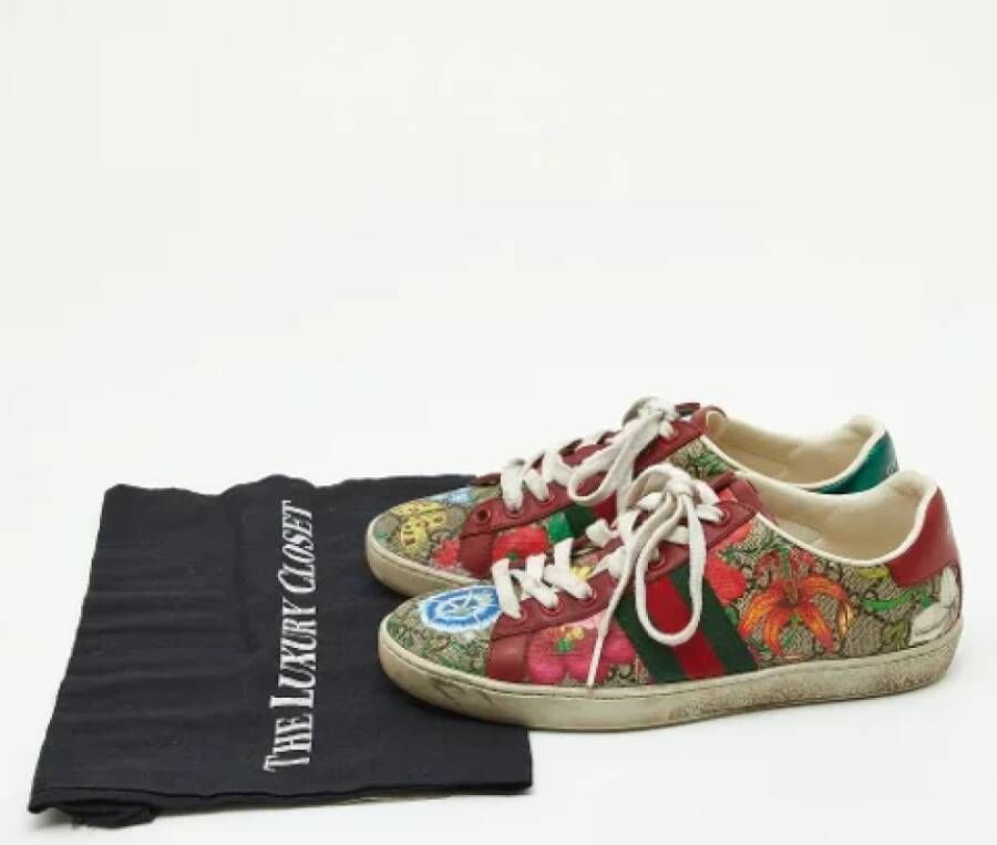 Gucci Vintage Pre-owned Coated canvas sneakers Multicolor Dames