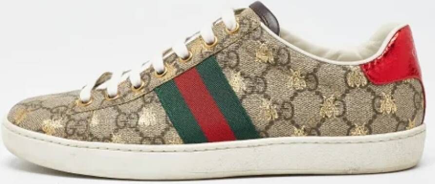 Gucci Vintage Pre-owned Coated canvas sneakers Multicolor Dames