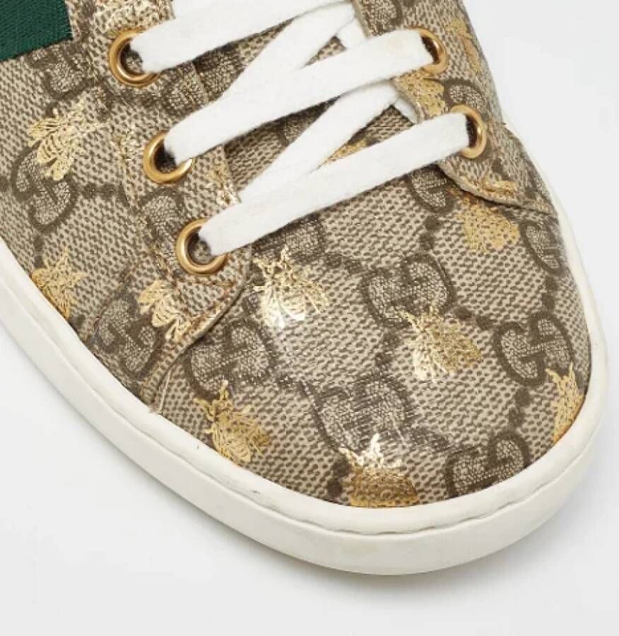 Gucci Vintage Pre-owned Coated canvas sneakers Multicolor Dames